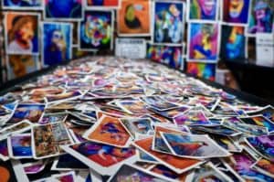art display in comuna 13 in medellin colombia